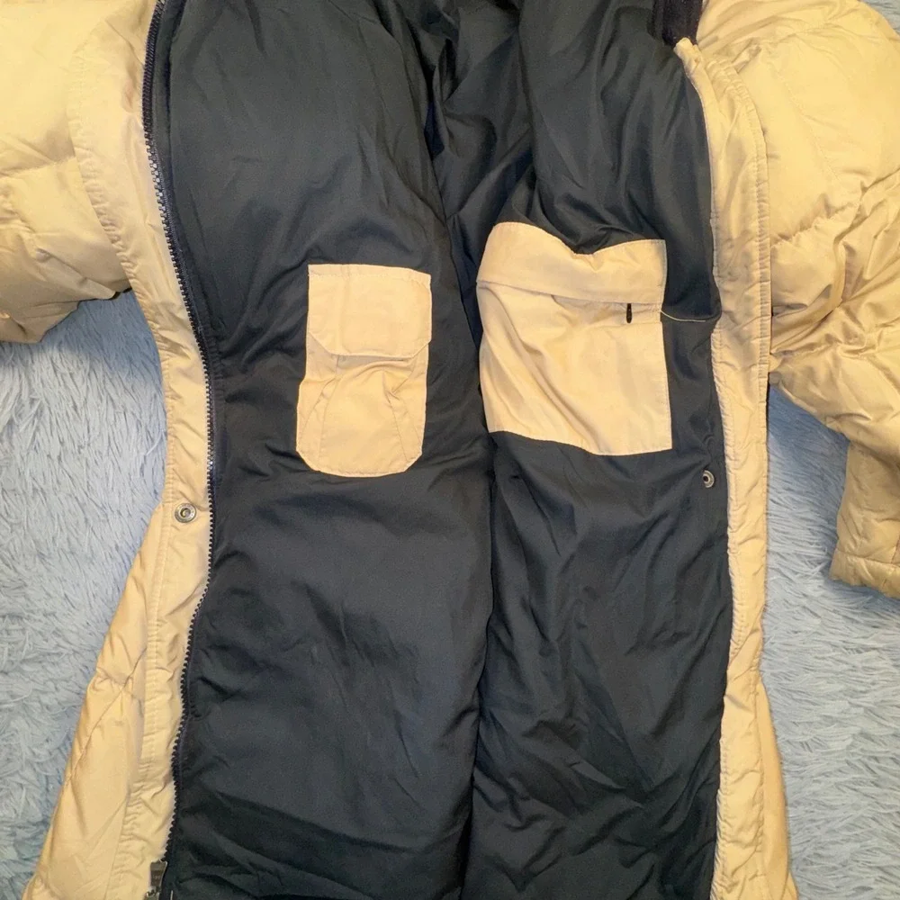 Eddie‎ Bauer Men's 2XL WeatherEdge Parka Tan Down Jacket Quilted Puffer Coat XXL